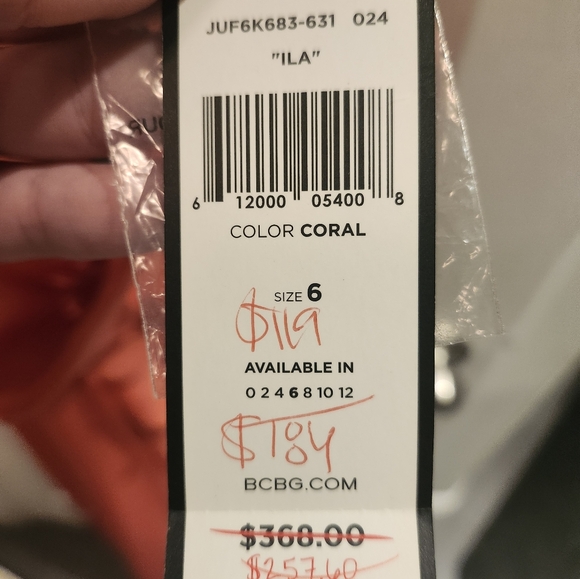 BCBG Max Azaria NWT Strapless Dress Sz 6 - Picture 6 of 7